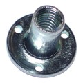 Midwest Fastener T-Nut, 5/16"-18, Steel, Zinc Plated, 5/8 in Barrel Ht, 10 PK 60896